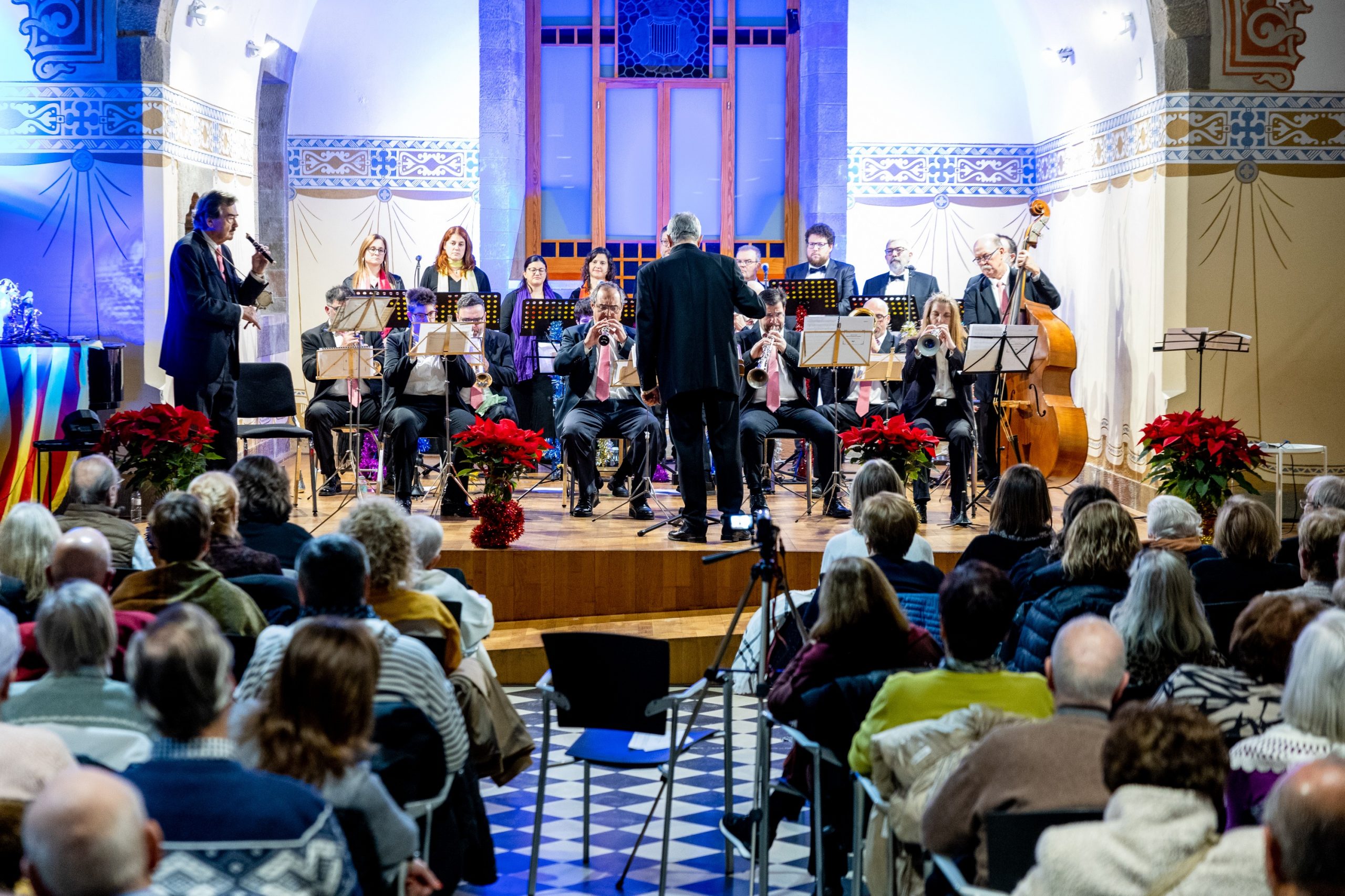 La Cobla de Granollers al concert de Nadal que l’Agrupació Sardanista de Granollers va celebrar diumenge passat a la sala Francesc Tarafa