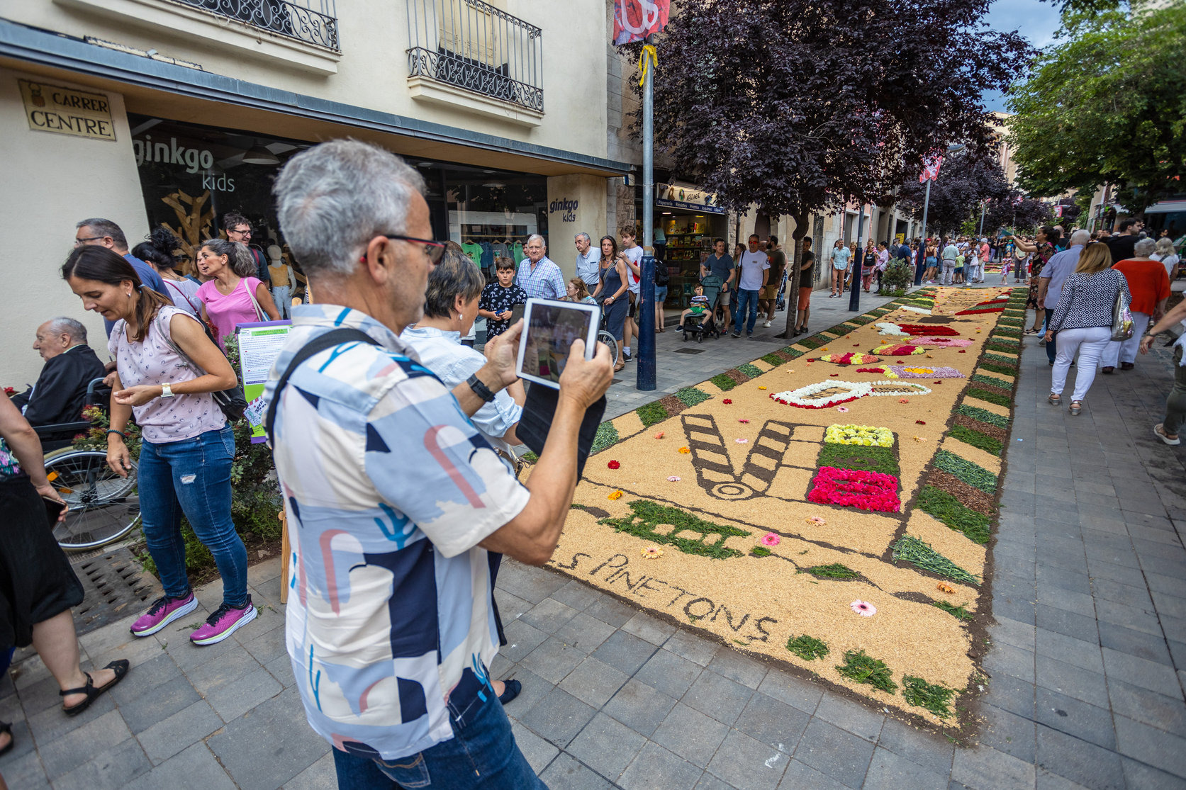 Catifes de Corpus a la Garriga en la festa de 2023